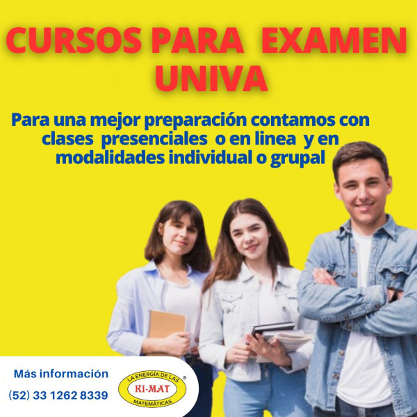 Curso para examen de admisión Univa
